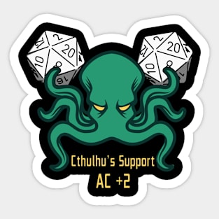 Cthulhu's Support Sticker